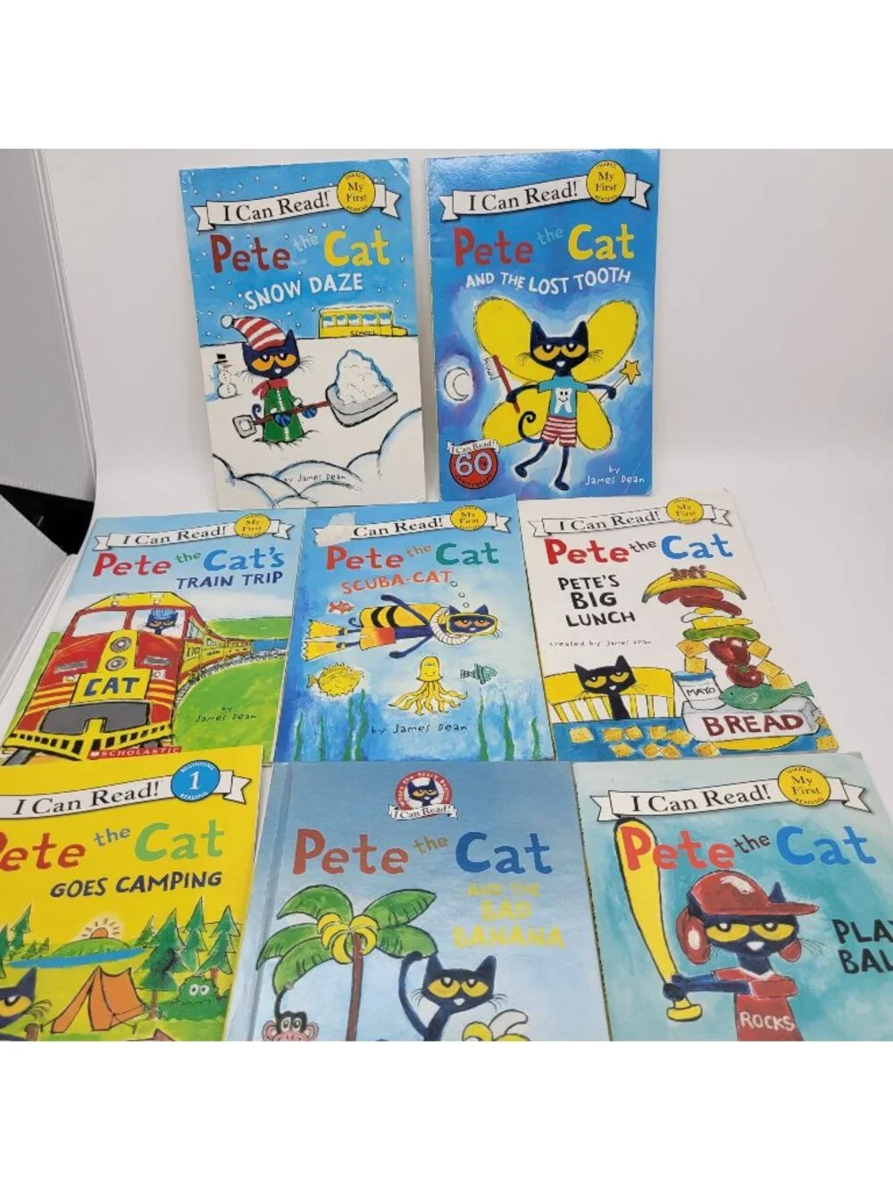 PETE THE CAT by James Dean Lot of 8 Beginning Reader - RB022